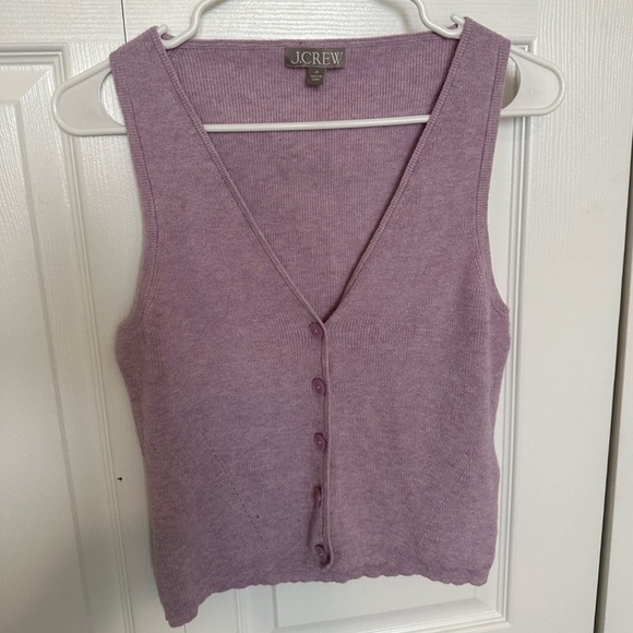 J Crew • Fitted Button Up Sweater Vest - Picture 2 of 5